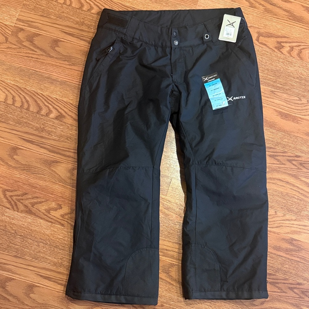 Arctix Womens Insulated Snow Pants, Black, XL, 33" Inseam